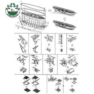 [Whcart] โมเดลเรือไม้ DIY สําหรับเก็บสะสม ห้องนั่งเล่น