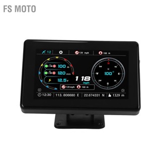 Fs Moto มาตรวัดความเร็วสัญญาณเตือนความเร็วสูง หน้าจอแสดงผล Hud Gps สําหรับรถยนต์