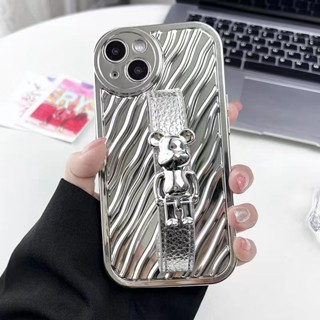 เคสป้องกันโทรศัพท์มือถือ ลายหมีชุบไฟฟ้า พร้อมสายคล้อง สําหรับ Huawei Nova 6SE 7 7SE 7i 8 9 Pro 9SE Honor 50 Pro 50SE 10 Pro 10SE