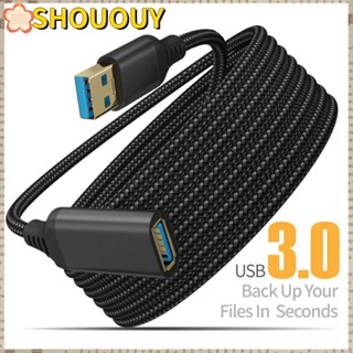 Shououy อะแดปเตอร์ขยายสายเคเบิล USB 3.0 OTG ไนล่อนถัก สําหรับเครื่องพิมพ์