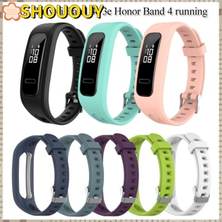 Shououy สายรัดข้อมือซิลิโคน แบบนิ่ม สําหรับ Huawei Band 4e 3e Honor Band 4 Running