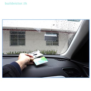 Buildvictor ซองใส่บัตร บัตรประจําตัว ป้ายแท็กกระจกหน้ารถยนต์ ทนทาน TH