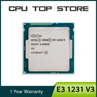 หน่วยประมวลผล Intel Xeon E3 1231 V3 1231V3 3.4GHz Quad-Core LGA 1150 CPU E3-1231