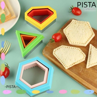 Pista ชุดแม่พิมพ์ตัดแซนวิช ขนมปัง แซนวิช DIY สําหรับเด็ก