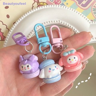 [Beautyoufeel] พวงกุญแจ จี้การ์ตูน Kuromi Melody Kawaii Sanrio Cinnamon Dog ของขวัญวันเกิด สําหรับนักเรียนหญิง เด็กผู้ชาย