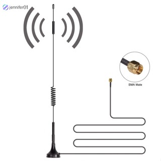 Jen เสาอากาศตัวผู้ 700MHz-2700MHz Wide Band 2.4GHz 12dBi SMA รอบทิศทาง WCDMA 4G LTE GSM