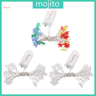 Mojito สายไฟ LED 30 ดวง สายทองแดง กันน้ํา ใช้แบตเตอรี่ สําหรับคริสต์มาส