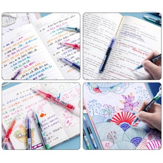 【CH*】ปากกาลูกลื่น 0 5 มม. สําหรับสํานักงาน 6 ชิ้น