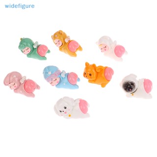 Widefigure ตุ๊กตาฟิกเกอร์ รูปก้นพีช แพนด้า แมว หมู กระต่ายน่ารัก บีบคลายเครียด งานฝีมือ สําหรับตกแต่งโต๊ะ