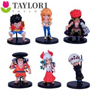 Taylor1 ตุ๊กตาฟิกเกอร์ อนิเมะลูฟี่ Luffy Kawaii ของเล่น ของสะสม สําหรับตกแต่งรถยนต์