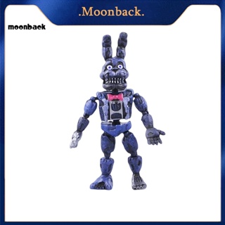 &lt;moonback&gt; ตุ๊กตาฟิกเกอร์ Five Nights มีไฟ LED ถอดออกได้ ของเล่นสําหรับเด็ก