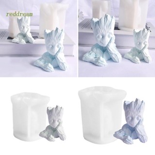 Redd แม่พิมพ์ปูนปลาสเตอร์ ยิปซั่ม รูปต้นไม้ สีแดง สําหรับทําเทียน DIY ตกแต่งบ้าน