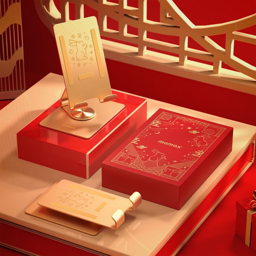 MOMAX Fold Stand Rotatable Phone Tablet Stand แท่นวางหมุดได้360องศาเกรดพรีเมี่ยม สำหรับ โทรศัพท์และแท็บเล็ต - รูปที่ 5