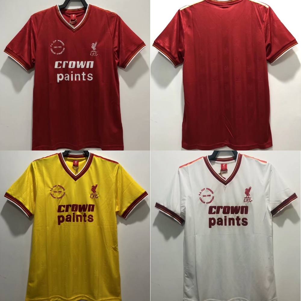 เสื้อกีฬาย้อนยุค 1985/86 ซีซั่น Liverpool home&Away&3rd เสื้อฟุตบอล