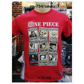 เสื้อยืดแขนสั้นเสื้อยืดวันพีช One Piece 754-RES-5XL