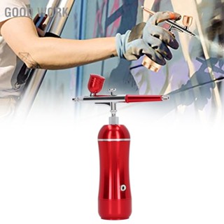 Good Work Auto Airbrush Kit Portable Chargeable Handheld Mini Cordless Air Brush Gun Set US Plug 100‑240V