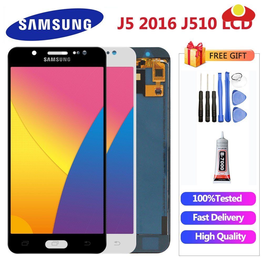 สําหรับ Samsung Galaxy J5 2016 J510 SM J510F J510FN J510M จอแสดงผล LCD + หน้าจอสัมผัส Digitizer Asse