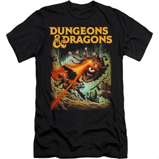 เสื้อยืดแขนสั้น คอกลม ผ้าฝ้าย 100% พิมพ์ลาย Adventure Fantasy Game Movie Dungeons &amp; Dragons Dungeons สําหรับผู้ชาย