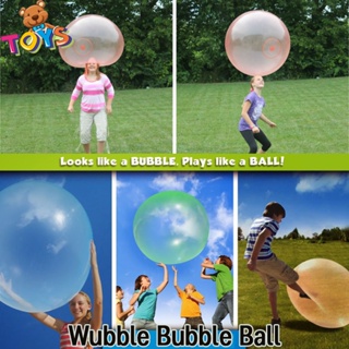 พร้อมส่ง ลูกโป่งเป่าลม Bubble Ball ลูกบอลฟองน้ำ ลูกโป่งระเบิดน้ำ ลูกบอลฟองอากาศ ลูกบอลเป่าฟองอากาศ เด็กเล่นของเล่นน้ำ