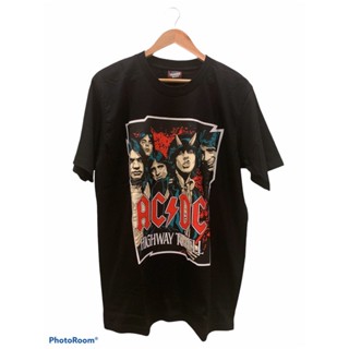 QZเสื้อยืดโอเวอร์ไซส์เสื้อวงดนตรี ACDC เสื้อวินเทจ เสื้อผ้าแฟชั่นหญิง-ชาย ใส่ได้หมดโครตเท่🔥S-3XL