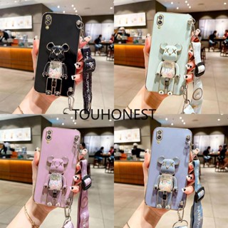 เคส Vivo Y91C เคส Vivo Y20 เคส Vivo Y20S เคส Vivo Y12S Case Vivo Y17 Case Vivo Y12 Case Vivo Y15 Case Vivo Y11 Y91D Case Vivo Y1S Y93S Case Silicone Anime Cute Kaws Bear Stand Cartoon Wrist Band Phone Case Casing Cover TS โทรศัพท์มือถือ ซิลิโคน