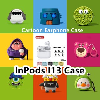 พร้อมส่ง! เคสหูฟัง แบบนิ่ม ลายการ์ตูนหมี สีชมพู สําหรับ InPods i13 InPods i13