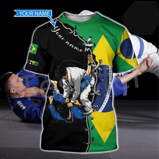 เสื้อยืด พิมพ์ลาย Jujitsu Judo 3 มิติ แฟชั่นฤดูร้อน สไตล์สตรีท 2023