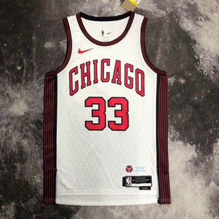 เสื้อกีฬาบาสเก็ตบอลแขนกุด ลายทีม Chicago Bulls No.33 แฟชั่นฤดูร้อน สําหรับผู้ชาย และผู้หญิง 23 ชิ้น