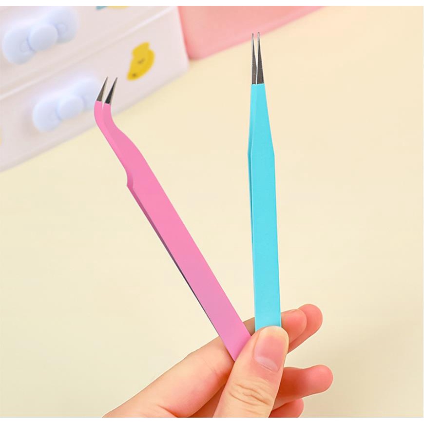 แหนบ อเนกประสงค์ แมนนวล DIY เครื่องมือสติกเกอร์ แหนบ ขนาดเล็ก สีมาการอง - รูปที่ 6