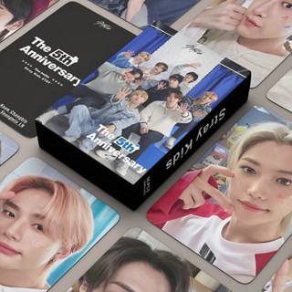 55pcs/box Stray Kids Photocards 5th Anniversary LOMO Card Postcard Collection Card