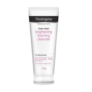 Neutrogena นูโทรจีนา ดีพ คลีน ไบร์ทเทนนิ่ง โฟมมิ่ง คลีนเซอร์ 100 กรัม