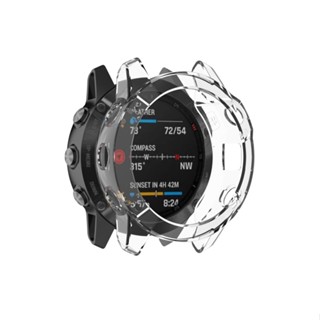 เคสนาฬิกาข้อมือ ซิลิกาเจล TPU แบบใส สําหรับ Garmin Fenix 6S 6S Pro