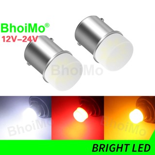 Bhoimo ไฟเลี้ยว ไฟเบรก ไฟแสดงสถานะ DRL led DC24v 3014 1156 BA15S P21W 9SMD 1157 BAY15D P21/5W DC12V สําหรับรถจักรยานยนต์