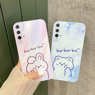 เคส Huawei Nova 5t เคสภาพวาดสีน้ํามัน เคสโทรศัพท์น่ารัก เคสป้องกันกล้อง เคสเต็มรูปแบบ เคสโทรศัพท์ ลายด้านข้าง เคสโทรศัพท์ แบบนิ่ม