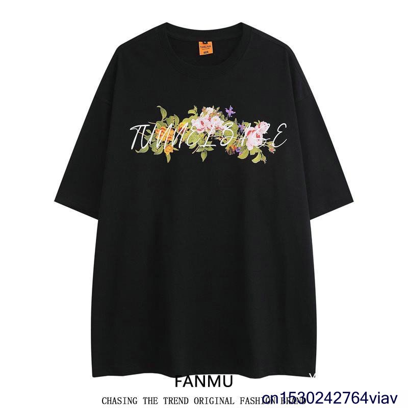 57T เสื้อ100% Cotton Streetwear เสื้อยืดผู้หญิง USA ยี่ห้อฤดูร้อนแขนสั้นสะโพก Hop Tshirt คุณภาพสูงรอ