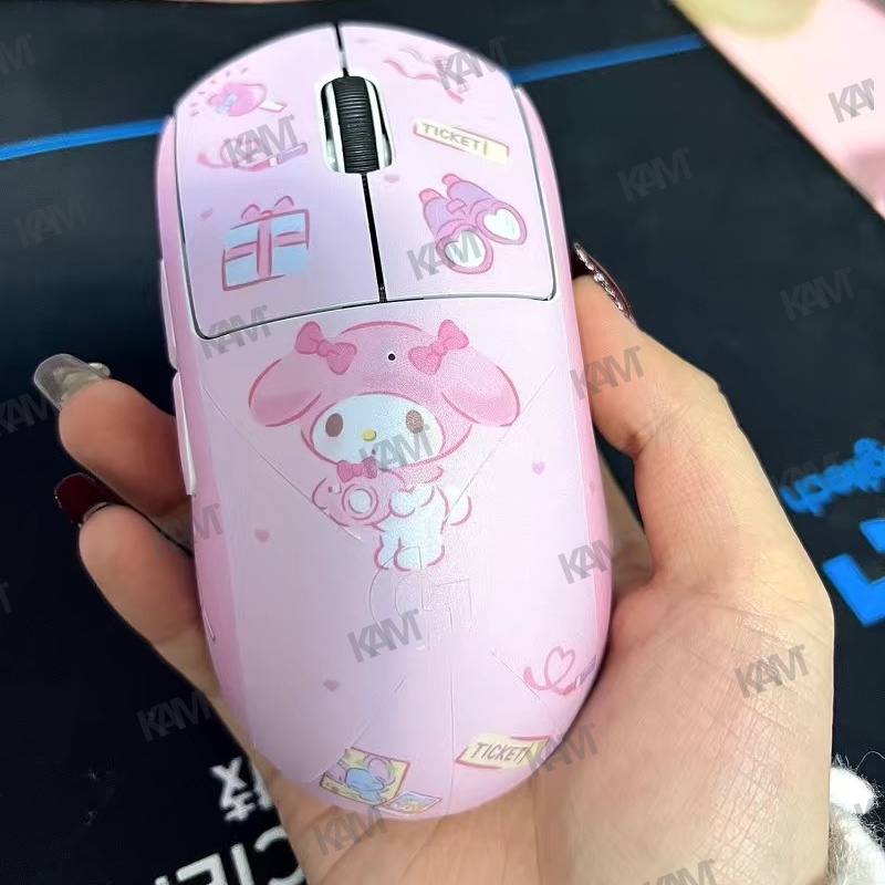 SANRIO Kam ฟิล์มสติกเกอร์ ป้องกันรอยขีดข่วน ดูดซับเหงื่อ ลายการ์ตูนหนู ซานริโอ้ สําหรับ Logitech G Pro X