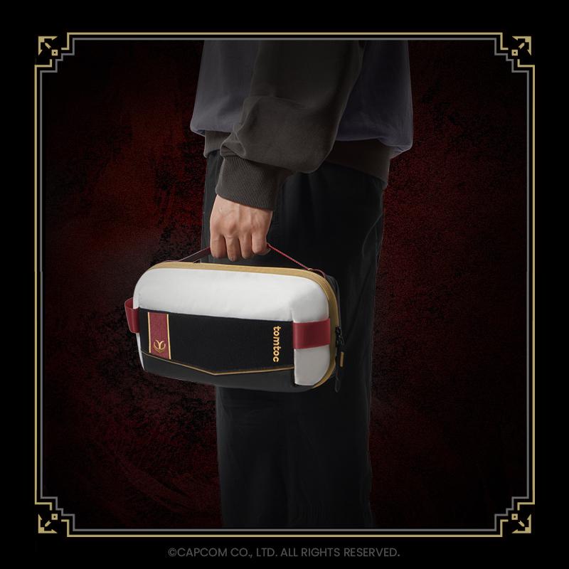 【genuine】Tomtoc x Monster Hunter  "Kingdom Knight" Accessory Storage Bag Travel Protection Bag Carrying Case Data Cable Storage Switch Storage Bag G41