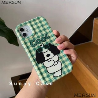 ✅เคสโทรศัพท์มือถือ แบบนิ่ม ลายลูกสุนัขน่ารัก สําหรับ Apple 14 13promax 12 11pro xr xs 7 8p 0KVB