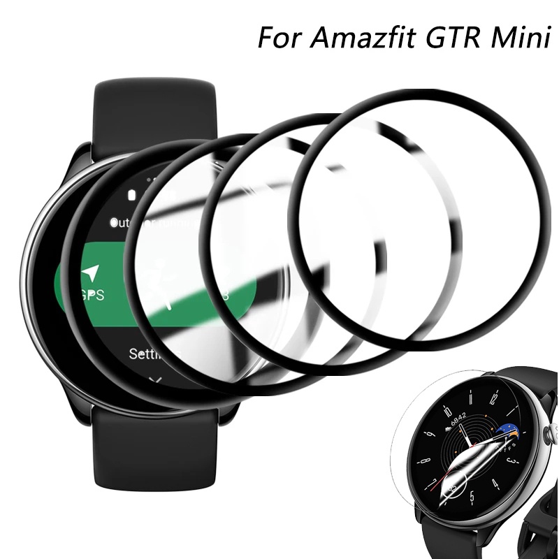 ฟิล์ม TPU นิ่ม และฟิล์มกันรอยหน้าจอ PMMA สําหรับ Huami Amazfit GTR Mini