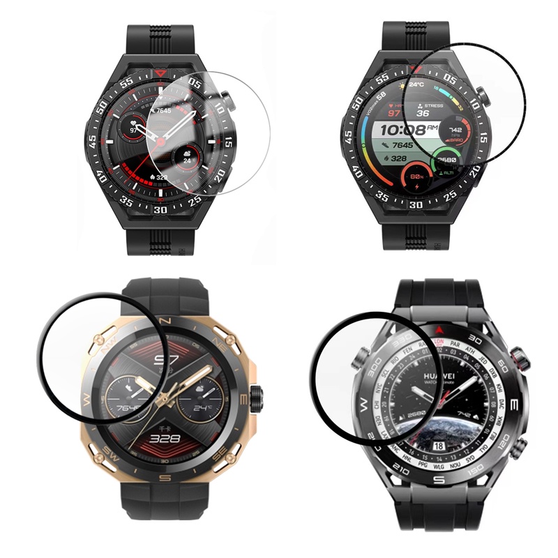3d PMMA ฟิล์มป้องกัน เต็มขอบ สําหรับ Huawei Watch GT 3 SE GT Cyber ฟิล์มกระจกนิรภัย ป้องกันหน้าจอ สําหรับ Huawei Watch Ultimate
