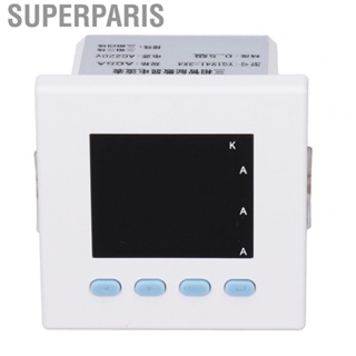 Superparis Digital Ammeter  AC220V Digital Electricity Meter 3 Phase ABS Housing  for Power Distribution for Machinery Equipment