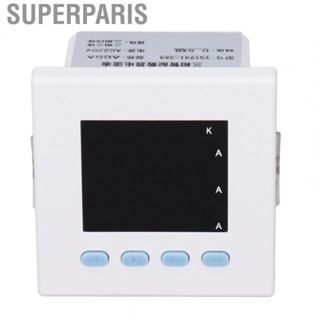 Superparis Digital Ammeter  AC220V Digital Electricity Meter 3 Phase ABS Housing  for Power Distribution for Machinery Equipment