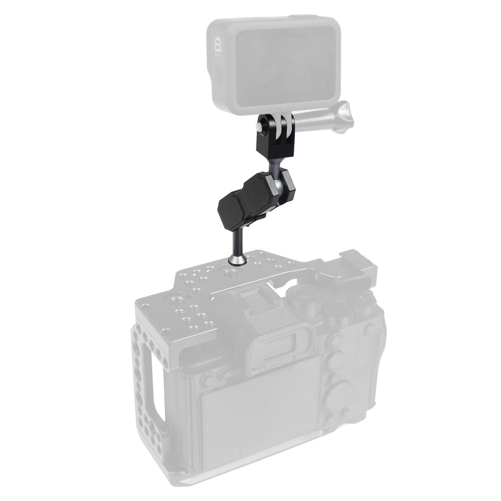 Feichao อะแดปเตอร์ต่อขยายขาตั้งกล้อง 360 องศา สกรู 1/4 นิ้ว สําหรับมอนิเตอร์ กรงไฟ รูปภาพ
