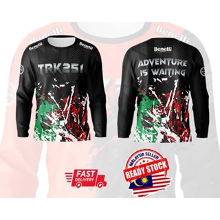 [พร้อมส่ง] ใหม่ เสื้อยืดลําลอง แขนสั้น พิมพ์ลาย Benelli TRK 251 Weekend Ride Convoy Baju Jersey RAYA