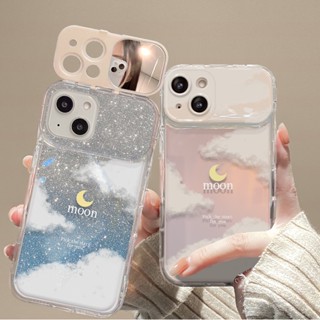 เคสโทรศัพท์มือถือ กันกระแทก ประดับกลิตเตอร์ พร้อมกระจก สําหรับ Iphone 11 Pro Max 12 13 14 Pro Max 7 8 Plus SE2020 XR XS Max XS Plus Max