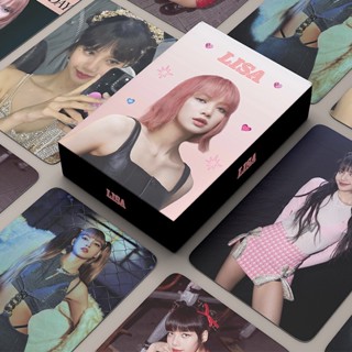 อัลบั้มรูปภาพ Kpop Lisa Lomo Card 55 ขนาดเล็ก แบบสุ่ม