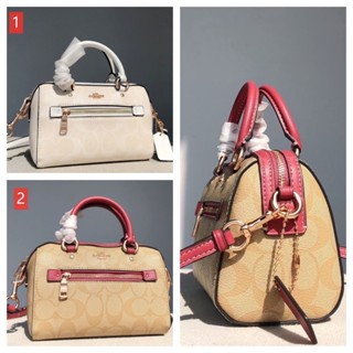 COACH c9947 MINI Rowan กระเป๋าสะพายผู้หญิง/กระเป๋าบอสตันแบบพกพา/ขนาดมินิ/กระเป๋าใส่มือถือ