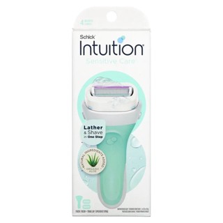 มีด มีดโกนขนพร้อมสบู่ในตัว Schick Intuition แถมรีฟีลสบู่ในกล่อง