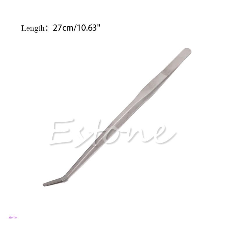 Aquarium Live for Tank Curve Plant Long Tongs Stainless Steel Tweezers 27/38/48c