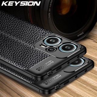 Keysion เคสโทรศัพท์หนัง ซิลิโคนนิ่ม กันกระแทก สําหรับ Xiaomi POCO F5 Pro X5 Pro 5G Redmi Note 12 4G 12 Pro+ 5G